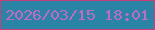 文字の大きさ：4、枠の色：c83f7a、背景の色：2984a6、文字の色：c36ac5 無料ブログパーツのブログ時計