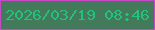 文字の大きさ：2、枠の色：c847c5、背景の色：437a5b、文字の色：23c179 無料ブログパーツのブログ時計