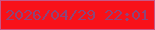 文字の大きさ：3、枠の色：c85785、背景の色：f81119、文字の色：8d4579 無料ブログパーツのブログ時計