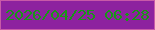文字の大きさ：5、枠の色：c85aa8、背景の色：8d229f、文字の色：199618 無料ブログパーツのブログ時計