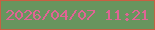 文字の大きさ：4、枠の色：c86042、背景の色：68955e、文字の色：df6494 無料ブログパーツのブログ時計