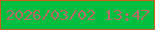文字の大きさ：3、枠の色：c8621c、背景の色：02bd3e、文字の色：b86b6c 無料ブログパーツのブログ時計