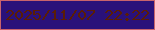 文字の大きさ：4、枠の色：c8636c、背景の色：2a117a、文字の色：5a1d06 無料ブログパーツのブログ時計