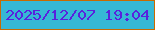 文字の大きさ：5、枠の色：c86a01、背景の色：36b8d5、文字の色：5922dd 無料ブログパーツのブログ時計
