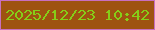 文字の大きさ：4、枠の色：c86fc0、背景の色：9e5311、文字の色：86ce18 無料ブログパーツのブログ時計