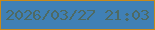 文字の大きさ：4、枠の色：c88919、背景の色：4080b5、文字の色：4e6a63 無料ブログパーツのブログ時計