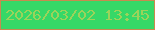 文字の大きさ：3、枠の色：c88a4f、背景の色：36d867、文字の色：9bd35a 無料ブログパーツのブログ時計