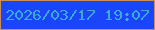 文字の大きさ：3、枠の色：c88f5a、背景の色：1b45fd、文字の色：39add3 無料ブログパーツのブログ時計