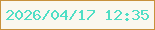 文字の大きさ：3、枠の色：c8913c、背景の色：faf7ef、文字の色：4fdec5 無料ブログパーツのブログ時計