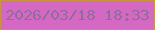 文字の大きさ：3、枠の色：c8943d、背景の色：d568c2、文字の色：8f6d9a 無料ブログパーツのブログ時計