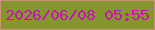 文字の大きさ：5、枠の色：c89475、背景の色：85962f、文字の色：cc0eb7 無料ブログパーツのブログ時計