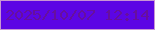 文字の大きさ：2、枠の色：c895d3、背景の色：5c05e4、文字の色：670f9e 無料ブログパーツのブログ時計