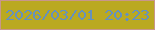 文字の大きさ：2、枠の色：c8968c、背景の色：baa921、文字の色：6591be 無料ブログパーツのブログ時計