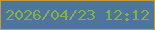 文字の大きさ：3、枠の色：c8983c、背景の色：4e769d、文字の色：88ae4c 無料ブログパーツのブログ時計