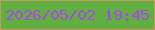 文字の大きさ：3、枠の色：c89967、背景の色：60af40、文字の色：ac46e6 無料ブログパーツのブログ時計