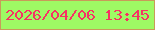 文字の大きさ：3、枠の色：c89b59、背景の色：9ef964、文字の色：f73264 無料ブログパーツのブログ時計