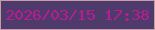 文字の大きさ：1、枠の色：c89ca6、背景の色：4e3b6c、文字の色：b91b91 無料ブログパーツのブログ時計
