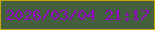 文字の大きさ：2、枠の色：c8a511、背景の色：445f3d、文字の色：9305c2 無料ブログパーツのブログ時計