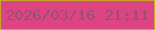 文字の大きさ：5、枠の色：c8a52c、背景の色：dc4582、文字の色：994f6e 無料ブログパーツのブログ時計