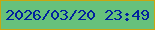 文字の大きさ：2、枠の色：c8a610、背景の色：66c17c、文字の色：00219e 無料ブログパーツのブログ時計