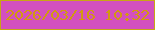 文字の大きさ：3、枠の色：c8a614、背景の色：d350be、文字の色：d29910 無料ブログパーツのブログ時計