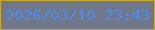 文字の大きさ：5、枠の色：c8ab23、背景の色：71778a、文字の色：4f8ded 無料ブログパーツのブログ時計
