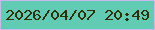 文字の大きさ：2、枠の色：c8b8ed、背景の色：61cbb4、文字の色：312f07 無料ブログパーツのブログ時計