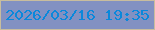 文字の大きさ：2、枠の色：c8bd9e、背景の色：8291c2、文字の色：0a88db 無料ブログパーツのブログ時計