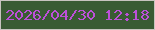 文字の大きさ：2、枠の色：c8c4bf、背景の色：395b33、文字の色：bd50d9 無料ブログパーツのブログ時計