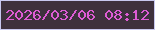 文字の大きさ：2、枠の色：c8c8f0、背景の色：3e313d、文字の色：de5cd4 無料ブログパーツのブログ時計