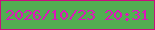 文字の大きさ：3、枠の色：c90e7e、背景の色：53ad52、文字の色：dd16bb 無料ブログパーツのブログ時計