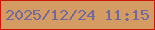 文字の大きさ：4、枠の色：c91705、背景の色：d49b63、文字の色：70699f 無料ブログパーツのブログ時計