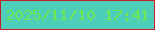 文字の大きさ：1、枠の色：c91c29、背景の色：4dceb8、文字の色：6de850 無料ブログパーツのブログ時計