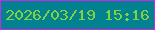 文字の大きさ：4、枠の色：c925eb、背景の色：028291、文字の色：83d13e 無料ブログパーツのブログ時計