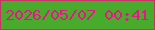 文字の大きさ：3、枠の色：c93466、背景の色：49ab2b、文字の色：e41785 無料ブログパーツのブログ時計