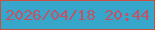 文字の大きさ：2、枠の色：c9503d、背景の色：37a6cb、文字の色：c25264 無料ブログパーツのブログ時計