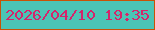 文字の大きさ：3、枠の色：c95205、背景の色：4bc4b5、文字の色：d5246b 無料ブログパーツのブログ時計