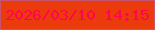 文字の大きさ：2、枠の色：c95470、背景の色：eb3b0d、文字の色：ff0450 無料ブログパーツのブログ時計