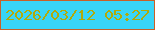 文字の大きさ：2、枠の色：c96027、背景の色：39d5f7、文字の色：b2aa0a 無料ブログパーツのブログ時計