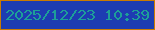 文字の大きさ：2、枠の色：c97b02、背景の色：1d3cb2、文字の色：1d9f98 無料ブログパーツのブログ時計