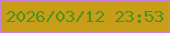文字の大きさ：3、枠の色：c97fe2、背景の色：c89e18、文字の色：4f9220 無料ブログパーツのブログ時計