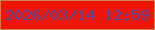 文字の大きさ：4、枠の色：c9825a、背景の色：ef1605、文字の色：524baa 無料ブログパーツのブログ時計
