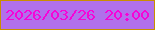 文字の大きさ：3、枠の色：c98e00、背景の色：b170eb、文字の色：f604d7 無料ブログパーツのブログ時計