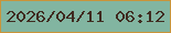 文字の大きさ：5、枠の色：c9943a、背景の色：82b5a1、文字の色：402b20 無料ブログパーツのブログ時計