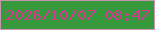 文字の大きさ：3、枠の色：c994af、背景の色：369a3c、文字の色：d53994 無料ブログパーツのブログ時計