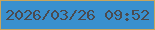 文字の大きさ：2、枠の色：c9a55c、背景の色：3a90ce、文字の色：4b4b4f 無料ブログパーツのブログ時計