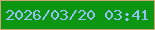 文字の大きさ：3、枠の色：c9a578、背景の色：0c9611、文字の色：94c1f6 無料ブログパーツのブログ時計