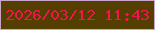 文字の大きさ：5、枠の色：c9a5c9、背景の色：543e00、文字の色：ee1750 無料ブログパーツのブログ時計