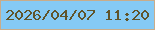 文字の大きさ：1、枠の色：c9ac8a、背景の色：85caf5、文字の色：60542a 無料ブログパーツのブログ時計