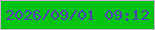 文字の大きさ：4、枠の色：c9b2d3、背景の色：02c30f、文字の色：4f41b4 無料ブログパーツのブログ時計